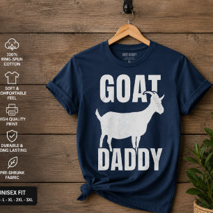 T-shirt Chemise Papa Chèvre Cadeau Drôle de Fête des Pères