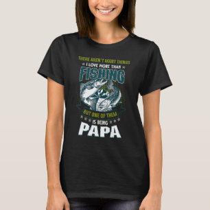 T-shirt Chemise Papa Pêche Homme Moulinet Papa Cool Fête d