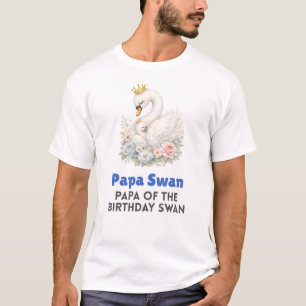 T-shirt Chemise Papa Swan pour anniversaire