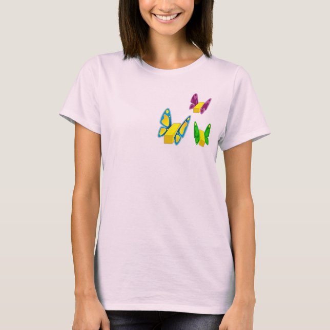 T-shirt Chemise papillon (Devant)