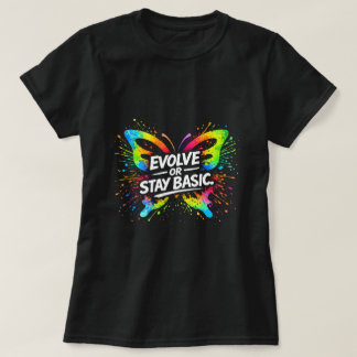 T-shirt Chemise Papillon Evolue Ou Reste Simple 0047704-FB