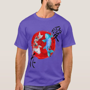 T-shirt Chemise papillon Koi Fish Nishikigoi japonais