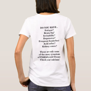T-shirt Chemise parathyroïde personnalisable de conscienc