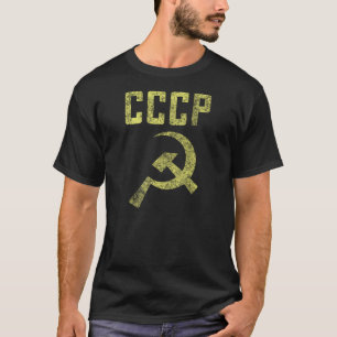 T-shirt Chemise patinée du Soviétique CCCP de vieille