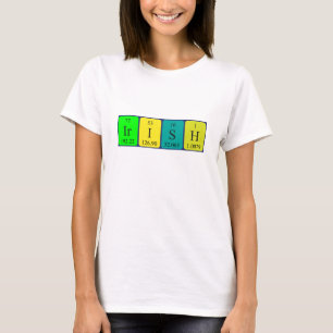 T-shirt Chemise patriotique de table périodique irlandaise