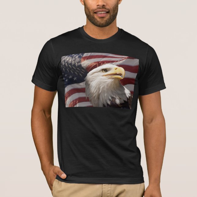 T-shirt Chemise patriotique d'Eagle (Devant)