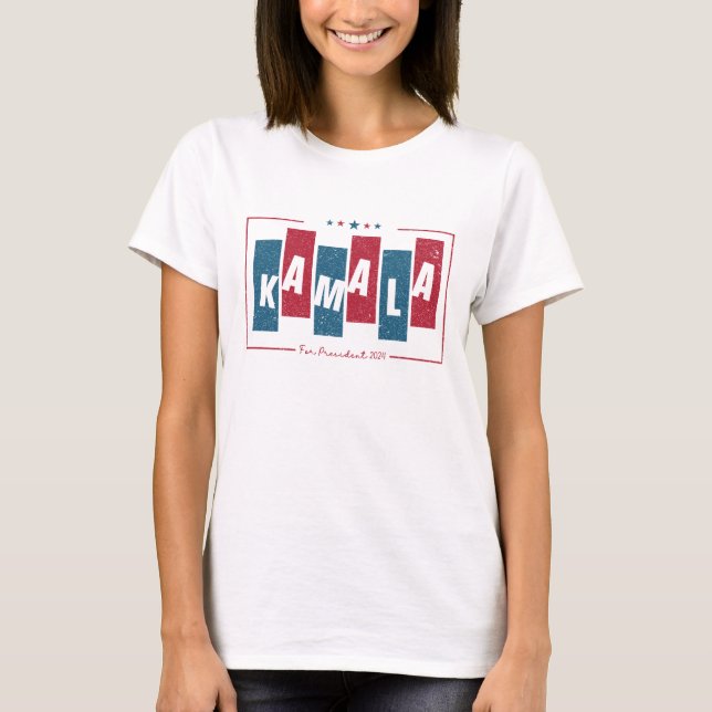 T-shirt Chemise patriotique Kamala (Devant)