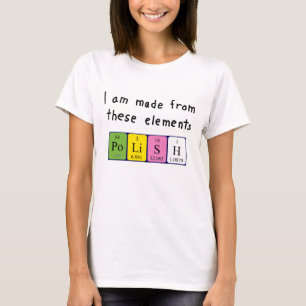 T-shirt Chemise patriotique polonaise de table périodique