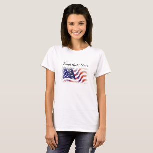 T-shirt Chemise Patriotique Terre Américaine Que J'aime av