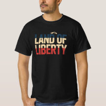 Chemise Patriotique USA Terre De Liberté