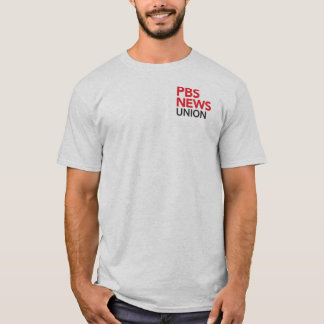 T-shirt Chemise PBS NewsHour Union logo sur le côté sans s