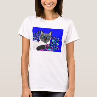 T-shirt chemise peinte à la main détaillée lumineuse de