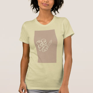 T-shirt chemise peinture fleur