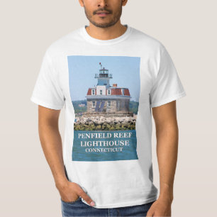 T-shirt Chemise Penfield Reef Lighthouse, Connecticut