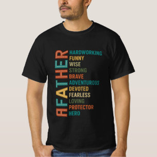 T-shirt Chemise Père Acronyme   Texte gras rétro