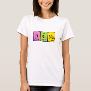 T-shirt Chemise périodique Bruna nom de table