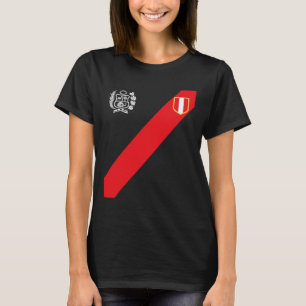 T-shirt Chemise Pérou Drapeau Péruvien Escudo Rétro Inspir