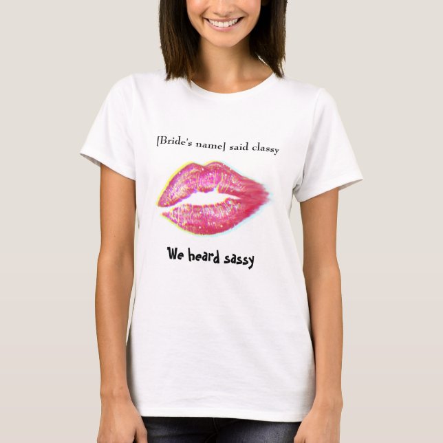 T-shirt Chemise personnalisable pour demoiselle d'honneur (Devant)