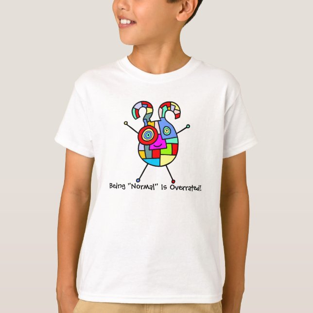 T-shirt Chemise (personnalisable) surestimée de "normale" (Devant)