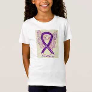 T-Shirt Chemise personnalisée Ange ruban de sensibilisatio