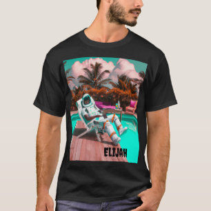 T-SHIRT CHEMISE PERSONNALISÉE ASTRONAUTE DÉTENTE