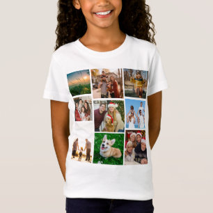 T-Shirt Chemise personnalisée avec collage de photos, 9 ph
