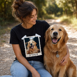 T-shirt Chemise personnalisée avec photo de chien, cadeau 
