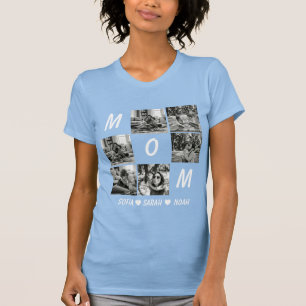 T-shirt Chemise personnalisée avec photo de maman : Fête d