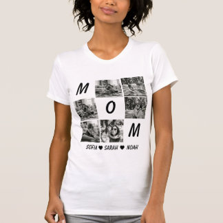 T-shirt Chemise personnalisée avec photo de maman : Fête d
