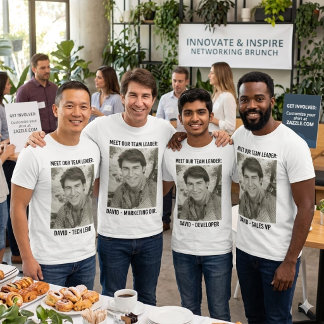 T-shirt Chemise personnalisée avec texte et photo de famil