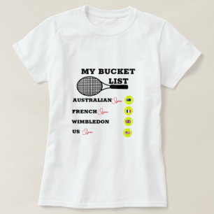 T-shirt Chemise personnalisée Bucket List Grand Slam