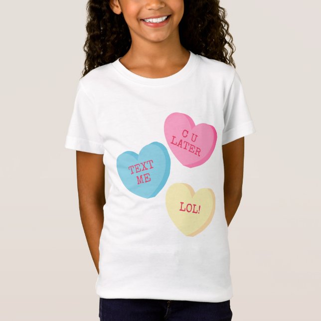 T-Shirt Chemise personnalisée de jour de Valentines de (Devant)