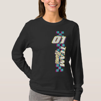 T-shirt Chemise personnalisée numéro d'équipe de course Ré