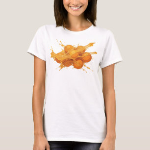 T-shirt Chemise personnalisée oranges abstraits orange fra