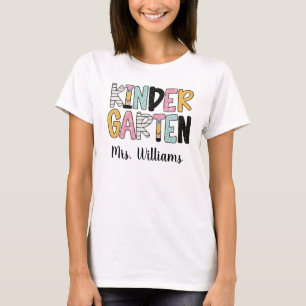 T-shirt Chemise personnalisée pour enseignant de maternell