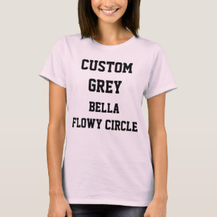 T-shirt Chemise personnalisée pour femme grise fluide