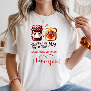 T-shirt Chemise personnalisée pour la Saint-Valentin en fo