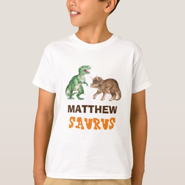 T-shirt Chemise personnalisée Saurus T (Devant)