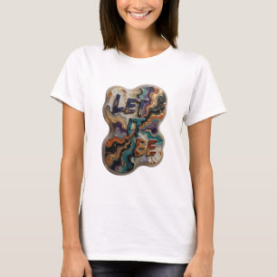 T-shirt Chemise personnalisée Snappy Silver LET IT BE