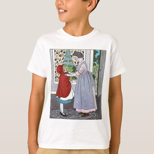 T-shirt Chemise petite chemise rouge (Devant)