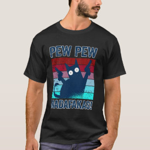 T-shirt Chemise Pew Pew Madafakas Pew Pew Chat Pyjamas Été