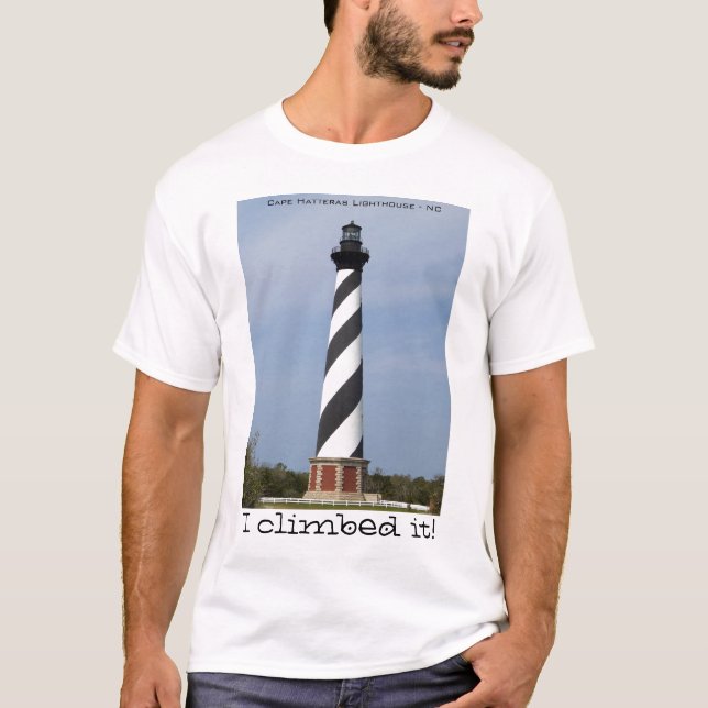 T-shirt Chemise - phare de Hatteras "je le suis monté ! " (Devant)