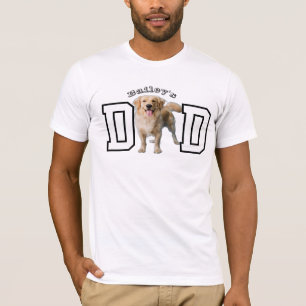 T-shirt Chemise photo de chien mignon - Custom Chien Papa 