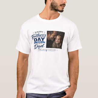 T-shirt Chemise photo personnalisée Joyeuse Fête des Pères