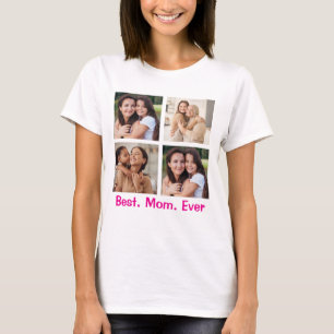 T-shirt Chemise Photo Personnalisée - Meilleur. Maman. Jam