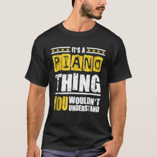 T-shirt Chemise Piano Pianiste Avec Dit