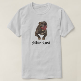 T-shirt Chemise Pitbull couleur bleu