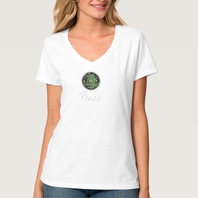 T-shirt Chemise Plante de tomate Heirloom (Devant)