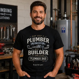 T-shirt Chemise Plumber Papa | Cadeau personnalisé pour la