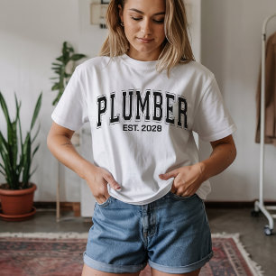 T-shirt Chemise Plumber personnalisée pour les collègues, 